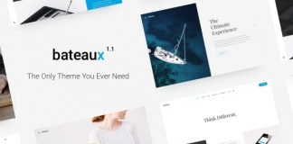 Bateaux Theme WordPress polyvalent et creatif pour les bateaux