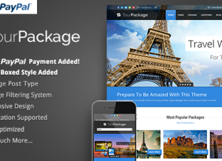 Forfait touristique Theme de voyagetourisme Wordpress