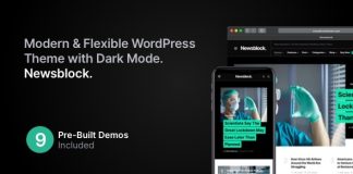 Newsblock Theme WordPress de news et magazine avec mode