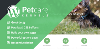 Theme WordPress pour chenils pour chiens PetCare