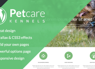 Theme WordPress pour chenils pour chiens PetCare