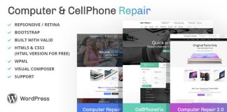 Theme WordPress pour les services de reparation dordinateurs et de